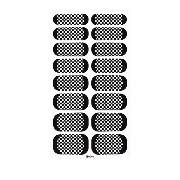

PandaHall Full Wrap Fruit Nail Stickers, Self-Adhesive Geometry Nail Art Decal Strips, for Women Girls DIY Nail Art Decoration, Black...