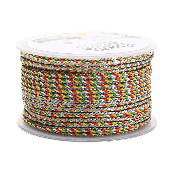 PandaHall Multi-Color Decorative Nylon Twisted Cord, Nylon Rope String, for Home Decoration, Embellish Costumes, Bag Drawstrings, Colorful...