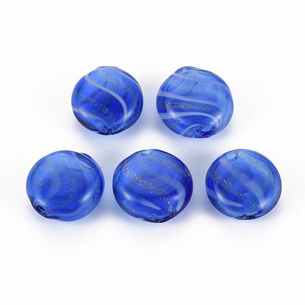 Transparent Handmade Blown Glass Globe Beads