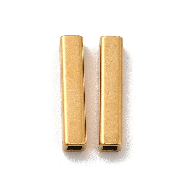 

PandaHall Ion Plating(IP) 304 Stainless Steel Beads, Rectangle, Real 18K Gold Plated, 15x3x3mm, Hole: 1.7x1.7mm 304 Stainless Steel...