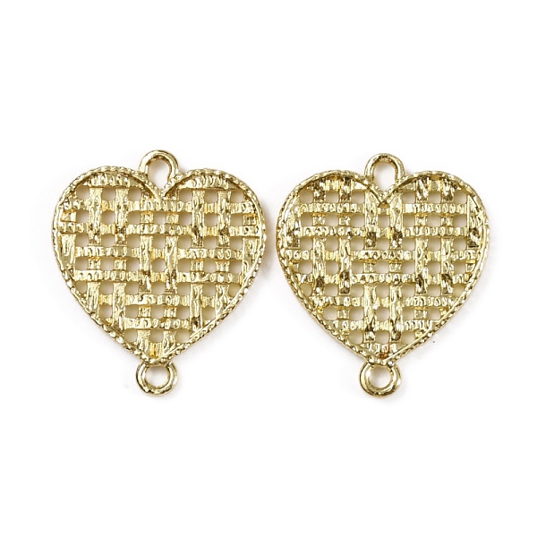 

PandaHall Alloy Links, Connector Charms, Hollow Heart, Light Gold, 22.5x19.5x1.5mm, Hole: 1.8mm Alloy Heart
