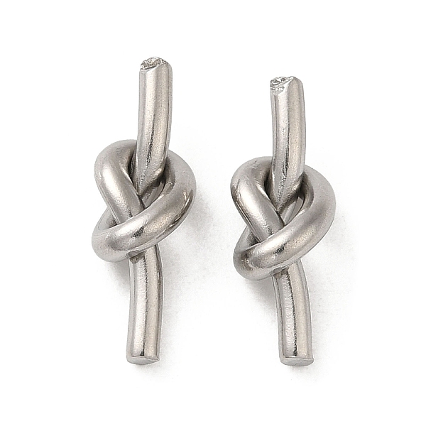 

PandaHall 304 Stainless Steel Pendants, Love Knot Fittings, Stainless Steel Color, 16x5.5x5mm 304 Stainless Steel