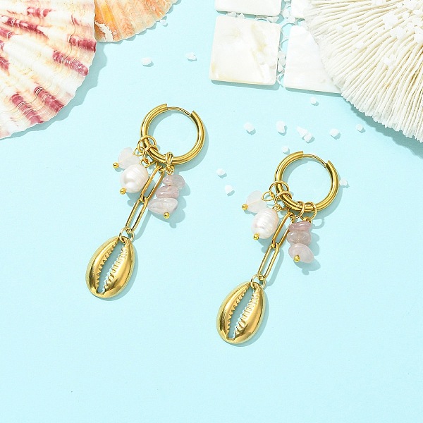 Boucles d'oreilles créoles en acier inoxydable 304