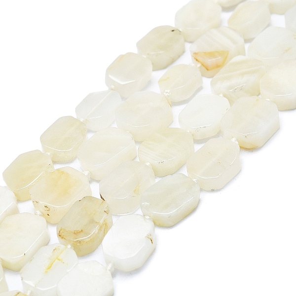 

PandaHall Natural White Moonstone Beads Strands, Rectangle, 13~15x10~12x4~6mm, Hole: 1mm, about 25pcs/strand, 16.34 inch(41.5cm) White...