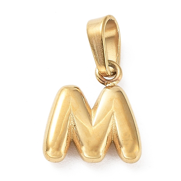 

PandaHall 316L Surgical Stainless Steel Charms, Letter Charm, Golden, Letter M, 10x9x2.5mm, Hole: 2.5x4.5mm 316L Surgical Stainless Steel...