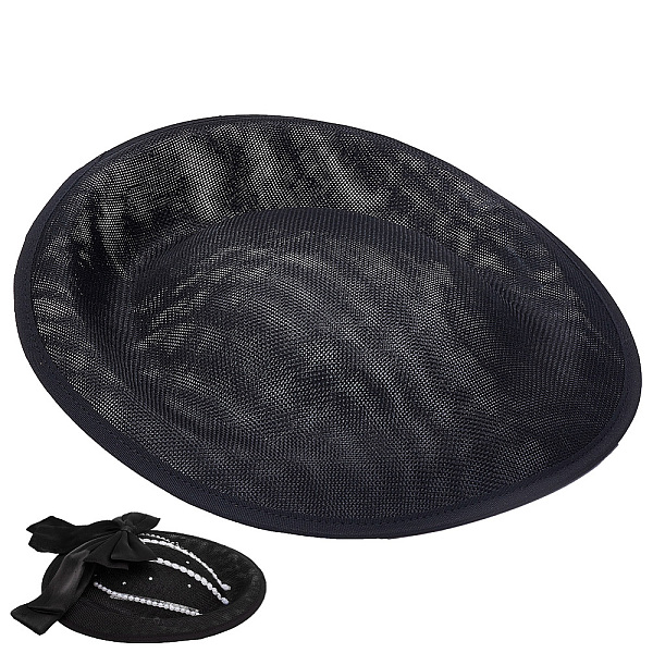 Base fascinator mini sombrero de lino
