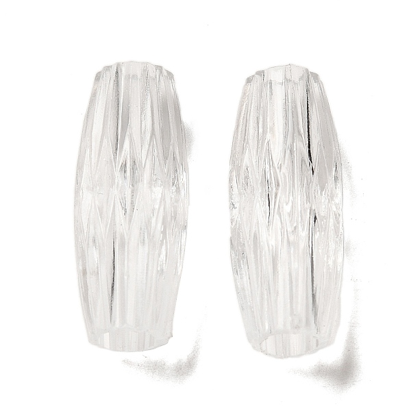 

PandaHall Transparent Acrylic European Beads, Large Hole Beads, Barrel, Clear, 30x12mm, Hole: 6mm, about 263pcs/500 Acrylic Barrel Clear