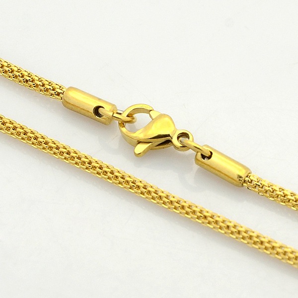 

PandaHall Women's Casual Style 304 Stainless Steel Lantern Chain Necklaces, with Lobster Claw Clasps, Golden, 17.7 inch(45cm) 304 Stainless...