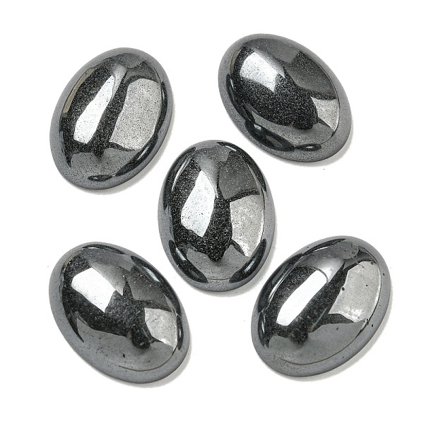 

PandaHall Natural Black Stone Cabochons, Oval, 18x13x5~5.5mm Black Stone Oval