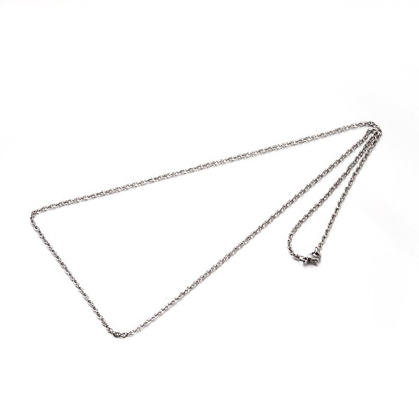New 304 Edelstahl-Seilketten Halsketten