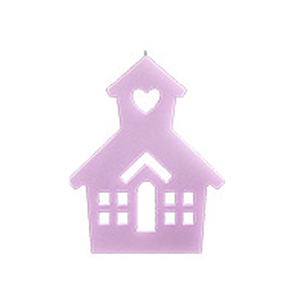 DIY House With Heart Pattern Candle Silicone Molds