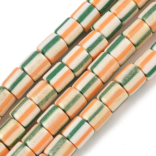 Brin de perles en pâte polymère à la main