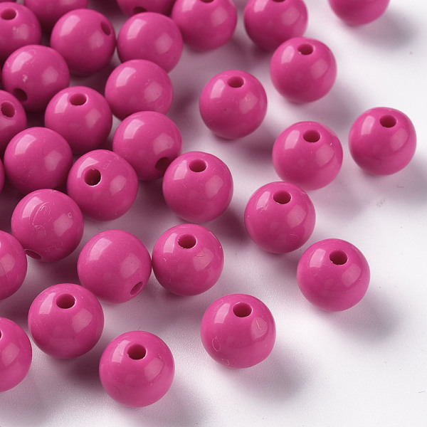 Opaque Acrylic Beads - image