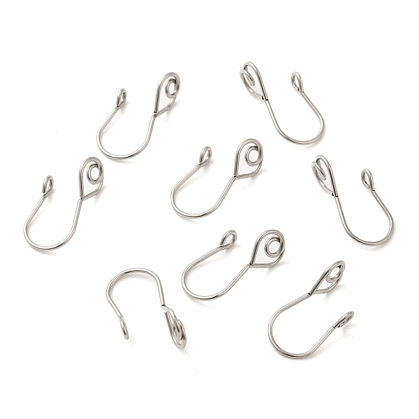 

PandaHall 316 Surgical Stainless Steel Clip on Nose Rings, Nose Cuff Non Piercing Jewelry, Stainless Steel Color, 19x8x9mm 316 Surgical...