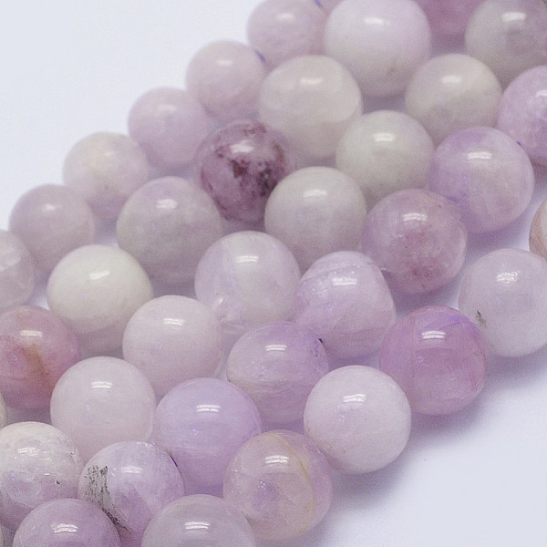 

PandaHall Natural Kunzite Beads Strands, Spodumene Beads, Round, 5~5.5mm, Hole: 1mm, 16 inch Kunzite Round