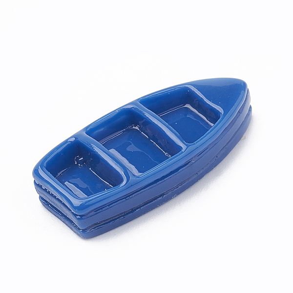 

PandaHall Resin Cabochons, Boat, Royal Blue, 27x11.5x6mm Resin Others Blue