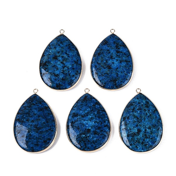 Dyed Natural Sesame JasperKiwi Jasper Big Pendants