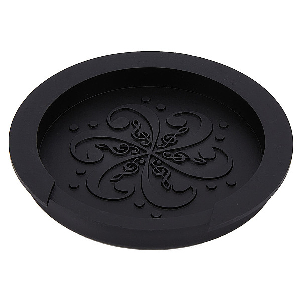 

PandaHall GORGECRAFT Black Guitar Sound Hole Cover 3.5 Inch Guitar Feedback Eliminator Soft Silicone Compatible with Acoustic Guitar...