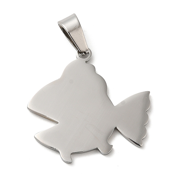 

PandaHall 304 Stainless Steel Pendants, Stamping Blank Tag, Fish Charm, Stainless Steel Color, 23.5x25x1mm, Hole: 6.5x4mm 304 Stainless...