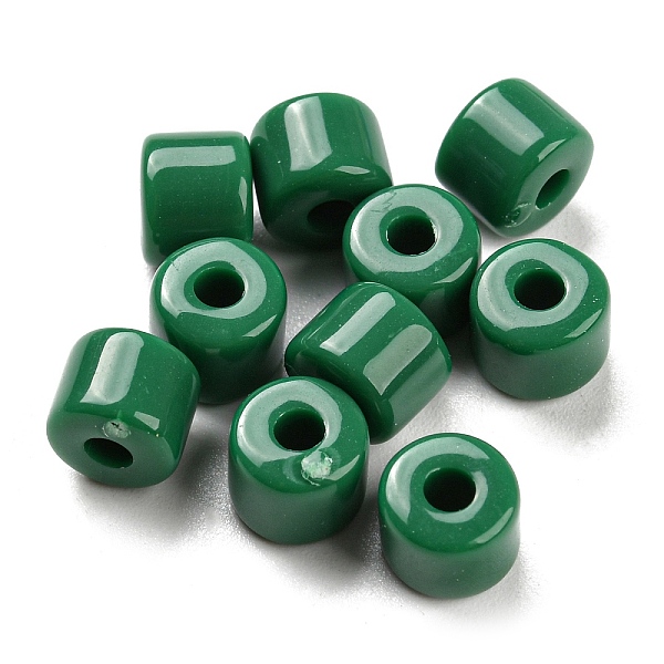 

PandaHall Opaque Acrylic Beads, Column, Sea Green, 6.5x5mm, Hole: 2mm, about 3000pcs/500g Acrylic Column