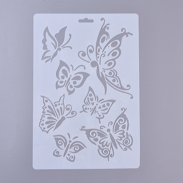 

PandaHall Plastic Reusable Drawing Painting Stencils Templates, for Painting on Scrapbook Fabric Canvas Tiles Floor Furniture Wood, White...