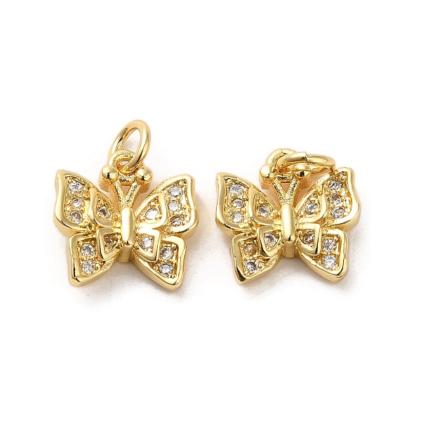 

PandaHall Rack Plating Brass Micro Pave Clear Cubic Zirconia Pendants, with Jump Ring, Long-Lasting Plated, Cadmium Free & Lead Free...