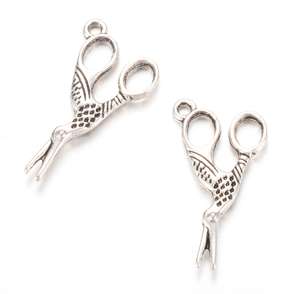 

PandaHall Tibetan Style Alloy Pendants, Scissor, Cadmium Free & Lead Free, Antique Silver, 27x15x3.5mm, Hole: 1.5mm Alloy Tool