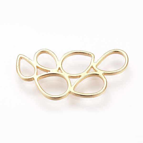 

PandaHall Brass Chandelier Components Links, Golden, 26.5x13x1.5mm, Hole: 3x5~5x7mm Brass Others