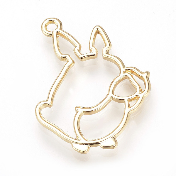 

PandaHall Rack Plating Alloy Bunny Open Back Bezel Pendants, For DIY UV Resin, Epoxy Resin, Pressed Flower Jewelry, Cadmium Free & Nickel...