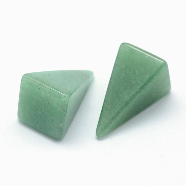 

PandaHall Natural Green Aventurine Beads, Cone, Undrilled/No Hole Beads, 25x14x14.5mm Green Aventurine Cone
