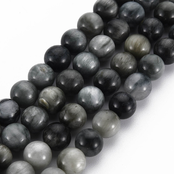 Natural Hawk's Eye Beads Strands