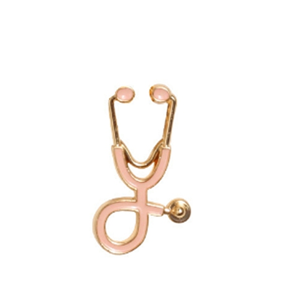 

PandaHall Medical Echometer Enamel Pin, Gold Plated Alloy Creative Badge for Backpack Clothes, Golden, 26x14.5x2mm, pin 1.2mm Alloy+Enamel..., Pink