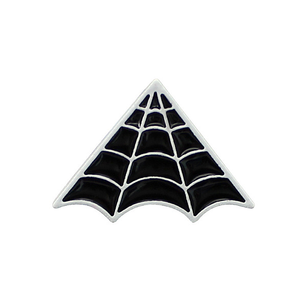 

PandaHall Safety Brooch Pin, Alloy Enamel Badge for Suit Shirt Collar, Spider Web, 18x26mm Alloy+Enamel Spider