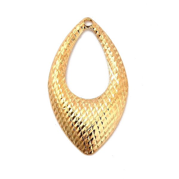

PandaHall Rack Plating Brass Pendants, Long-Lasting Plated, Teardrop Charm, Golden, 24x13x2mm, Hole: 1mm Brass Teardrop