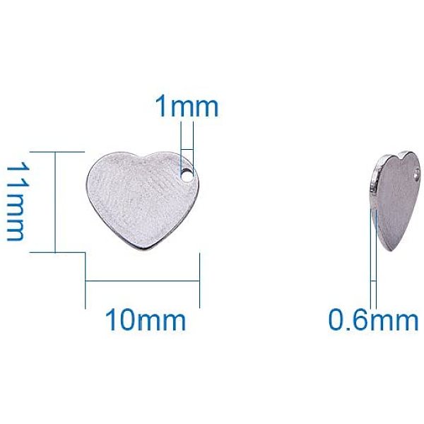 Handgemachte Geschenkideen Für Valentinstag 304 Edelstahl Stempeln Blanko-Anhänger