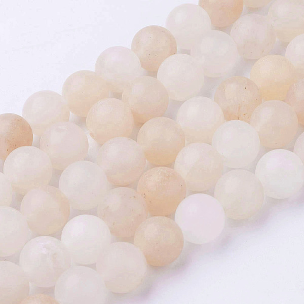 

PandaHall Natural Pink Aventurine Bead Strands, Frosted, Round, 8~8.5mm, Hole: 1mm, about 45~47pcs/strand, 14.9 inch(38cm) Pink Aventurine...