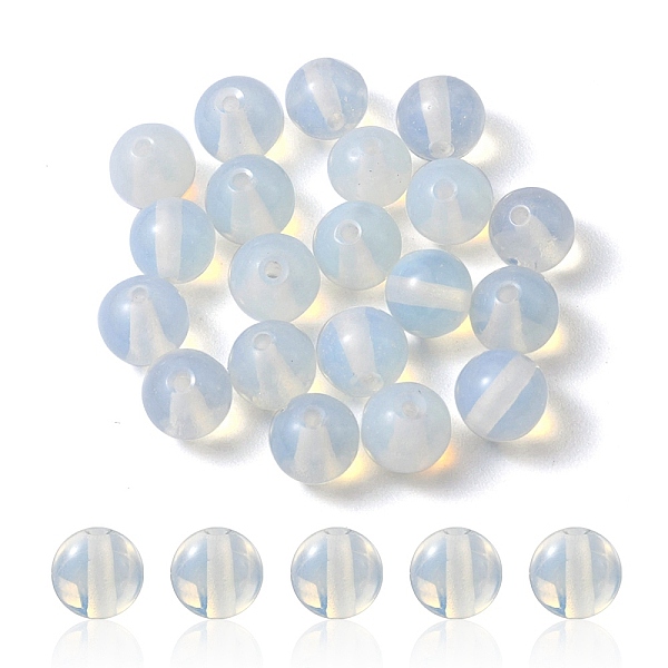 

PandaHall 20Pcs Opalite Round Beads, 6mm, Hole: 1mm Opalite Round
