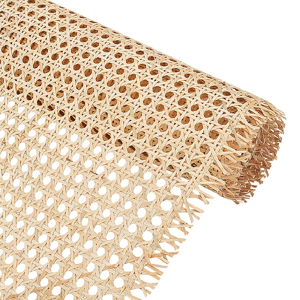 

PandaHall AHANDMAKER 14" Width Cane Webbing 1m/roll Natural Rattan Webbing Roll Woven Rattan Sheets Weave Rattan Fabric Furniture Rattan Net...
