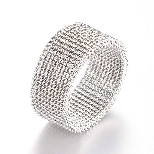 

PandaHall 304 Stainless Steel Finger Rings, Stainless Steel Color, 19mm 304 Stainless Steel