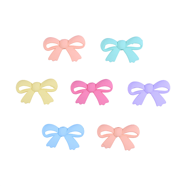 

PandaHall 30Pcs 6 Colors Resin Beads, Bowknot, Mixed Color, 18x29x4.5mm, Hole: 2mm Resin Bowknot Multicolor