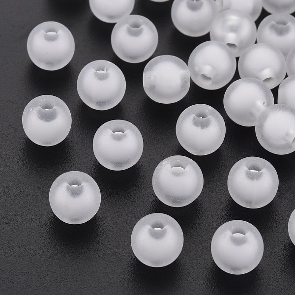 Frosted Acrylic Beads