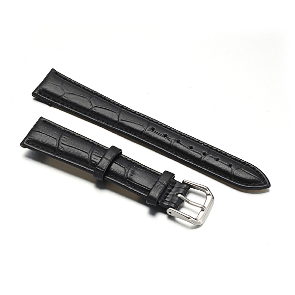 

PandaHall Leather Watch Bands, with 304 Stainless Steel Clasps, Mixed Color, 94~125x19x4~4.5mm Leather Multicolor