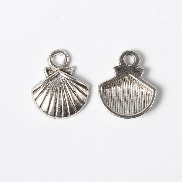 

PandaHall Tibetan Style Alloy Charms, Lead Free and Cadmium Free, Shell, Antique Silver, 14x11.8x2.8mm, Hole: 2mm Alloy Shell Shape