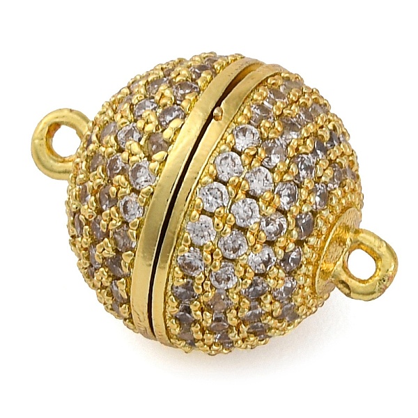 Brass Micro Pave Cl… - image