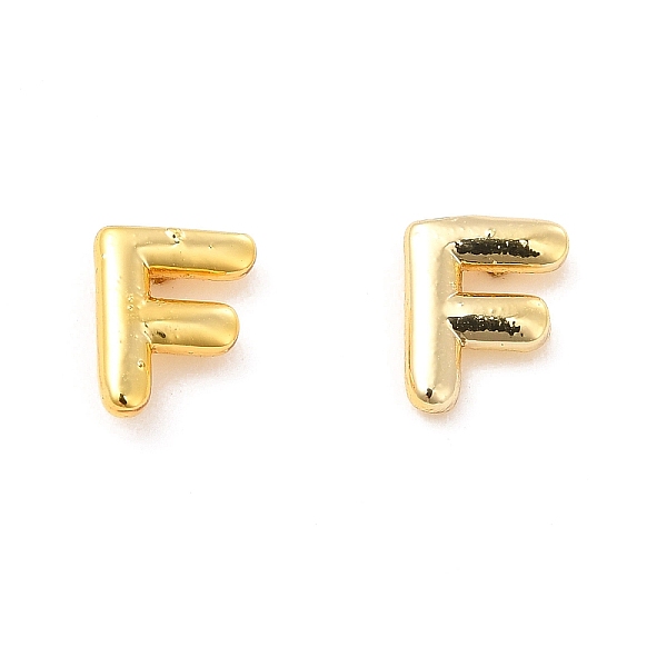 

PandaHall Brass Hollow Out Initial Letter Stud Earrings for Women, Real 18K Gold Plated, Lead Free & Cadmium Free, Letter.F, 7x5.5x1.5mm...