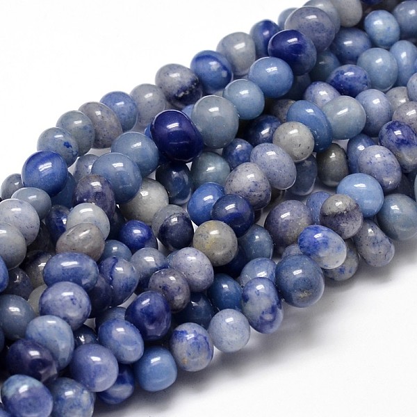 

PandaHall Natural Blue Aventurine Gemstone Nuggets Bead Strands, Tumbled Stone, 6~10x9~12x8~10mm, Hole: 1mm, about 15.3 inch~15.7 inch Blue...