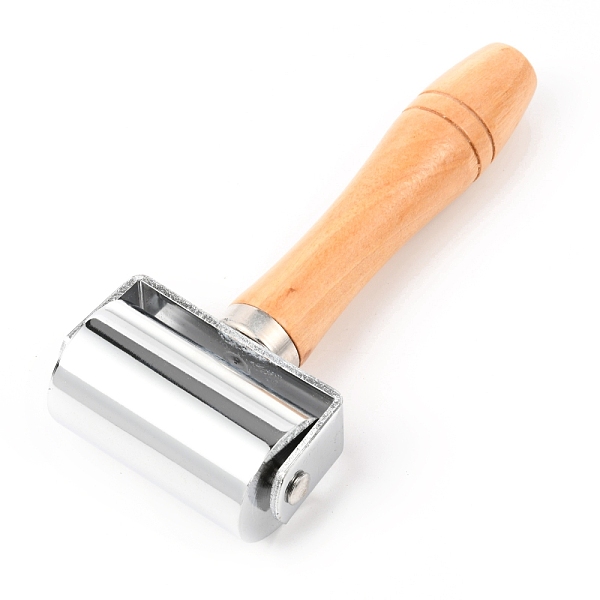 

PandaHall Leather Glue Edges Laminating Roller, Craft DIY Handmade Crease Tool, Leather Craft Roller, BurlyWood, 157x73.5mm Wood Orange
