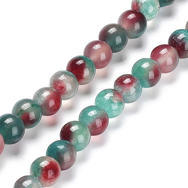 

PandaHall Faceted Rondelle Dyed Natural White Jade Bead Strands, Round, Dark Red, 8mm, Hole: 1mm, about 47pcs/strand, 14.29''(36.3cm) White...