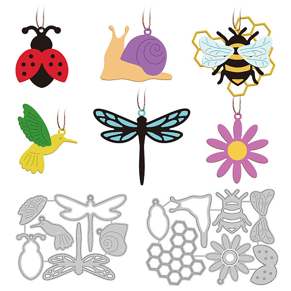 

PandaHall Carbon Steel Cutting Dies Stencils, for DIY Scrapbooking, Photo Album, Decorative Embossing Paper Card, Stainless Steel Color...