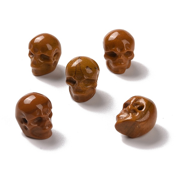 

PandaHall Natural Mookaite Beads, Halloween Skull, 11~11.5x8.5~9x11~11.5mm, Hole: 0.9~1mm Mookaite Skull